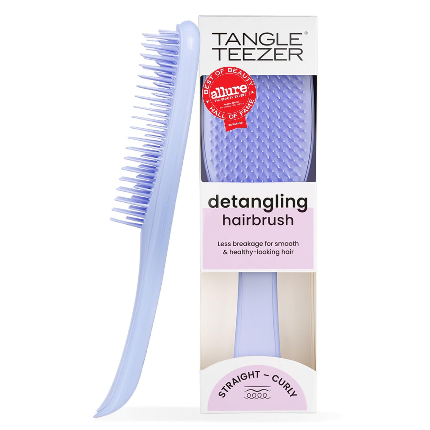 Tangle Teezer Ultimate Detangler Brush for Wet & Dry Hair, Eliminates Knots & Reduces Breakage for Straight to Wavy Hair Types, Sweet Lavender