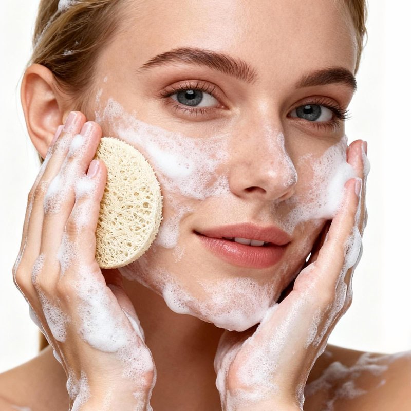 25 PCS Natural Loofah Face Scrub Pads, 2.36in Face Loofah Pads, Loofa Exfoliating Facial Scrub Pads for Makeup & Dead Skin Removal, Cleansing Skin for Women and Men