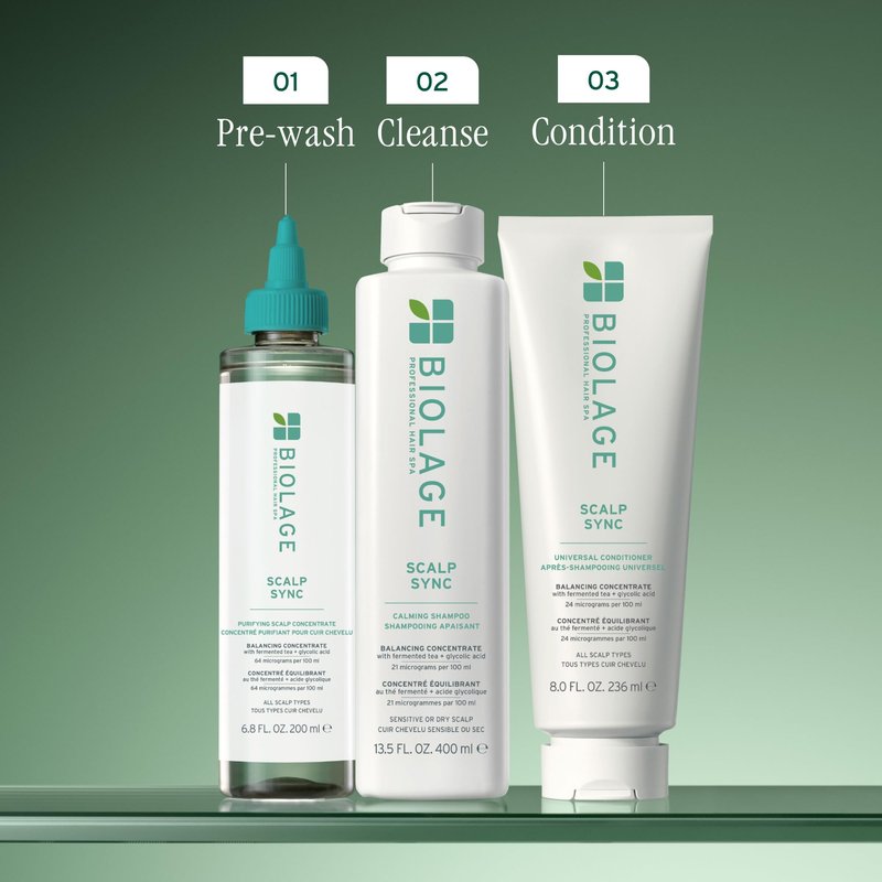 Biolage Scalp Sync Universal Conditioner - Nourishing & Hydrating for All Scalp Types, Lightweight Moisturizing & Conditioning, Fermented Tea Blend & Glycolic Acid, Vegan & Paraben-Free, 7.9 Fl Oz