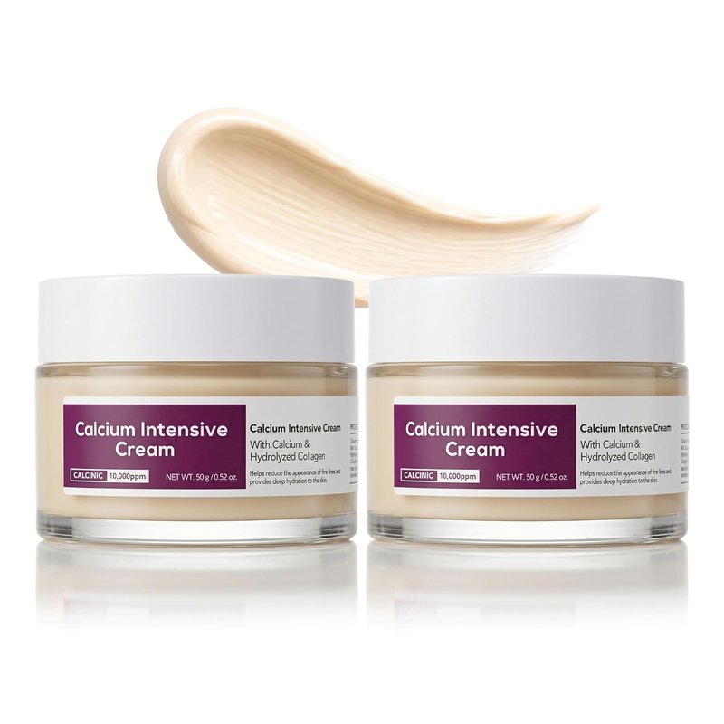 Calcium Firming Face Cream - Advanced Lifting & Contouring Moisturizer with Niacinamide | 2 Pack for Sagging Skin