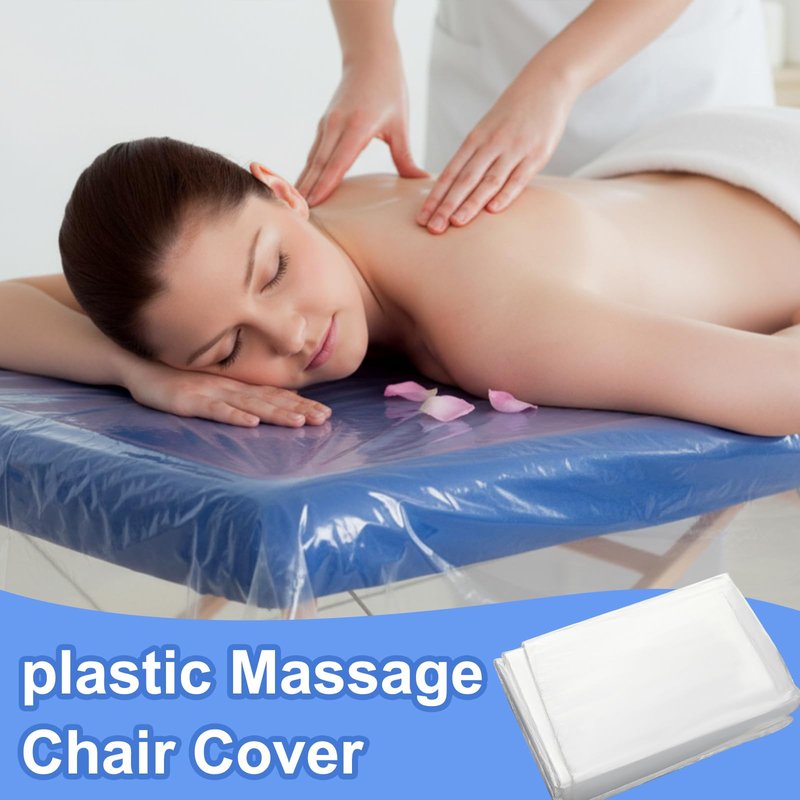 eBoot 100pcs 47" x 90" Disposable plastic Massage Table Sheets Spa Massage Treatment Bed Cover Transparent Beauty Bed Waterproof Film Couch for Tattoo Beauty Chair Sofa Spa Beds Furniture Supplies