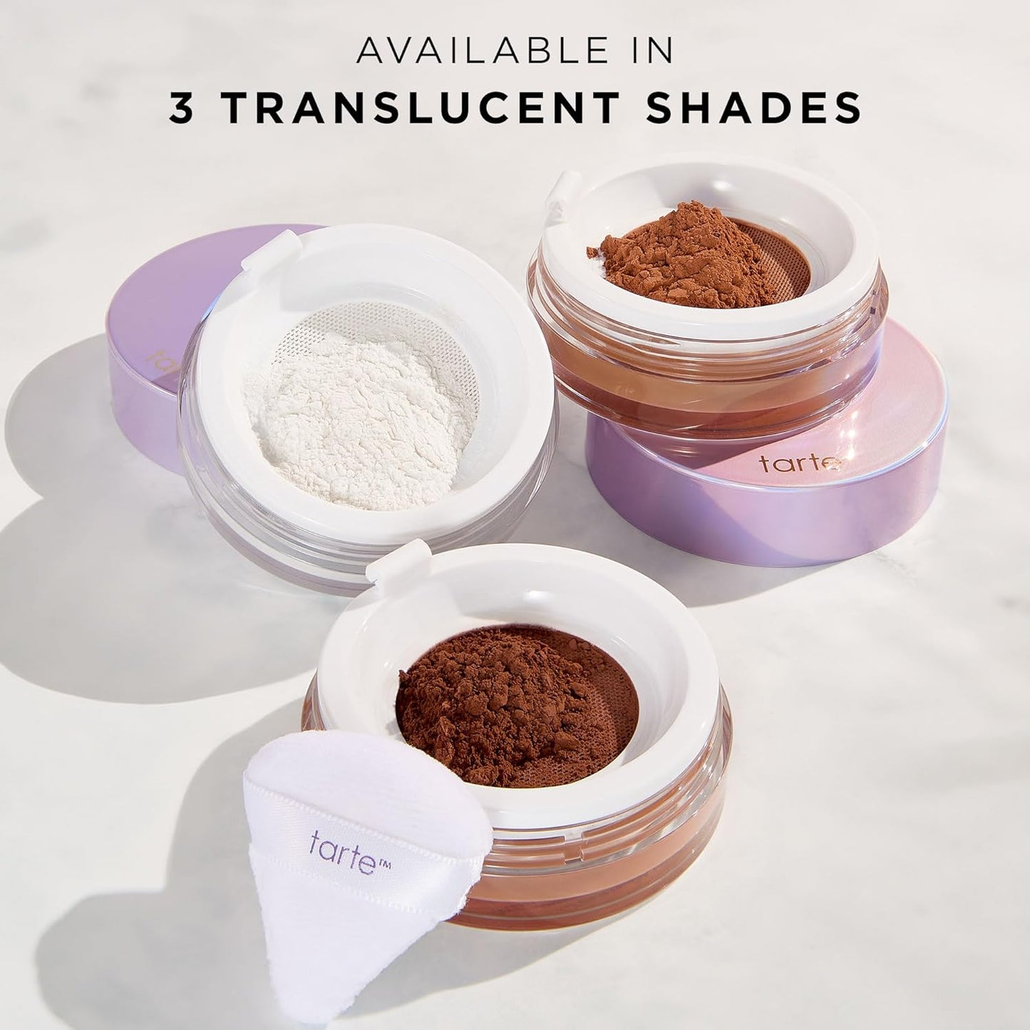 Tarte Creaseless Setting Powder - Lightweight Loose Face Powder for Longwear Finish | Vegan & Oil-Absorbing Formula