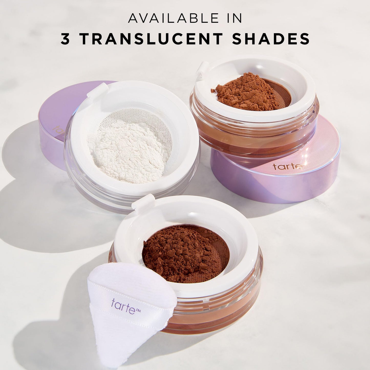 tarte creaseless setting powder – Loose Face Powder, Lightweight Oil-Absorbing Formula for Longwear Finish, Vegan & Cruelty-Free, full size, yellow