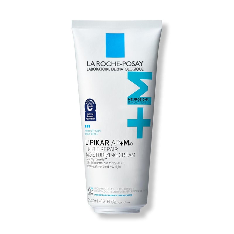 La Roche-Posay Lipikar AP+MAX Body Cream - Moisturizing Lotion for Dry Skin with Shea Butter & Niacinamide | Gentle Care for Sensitive Skin