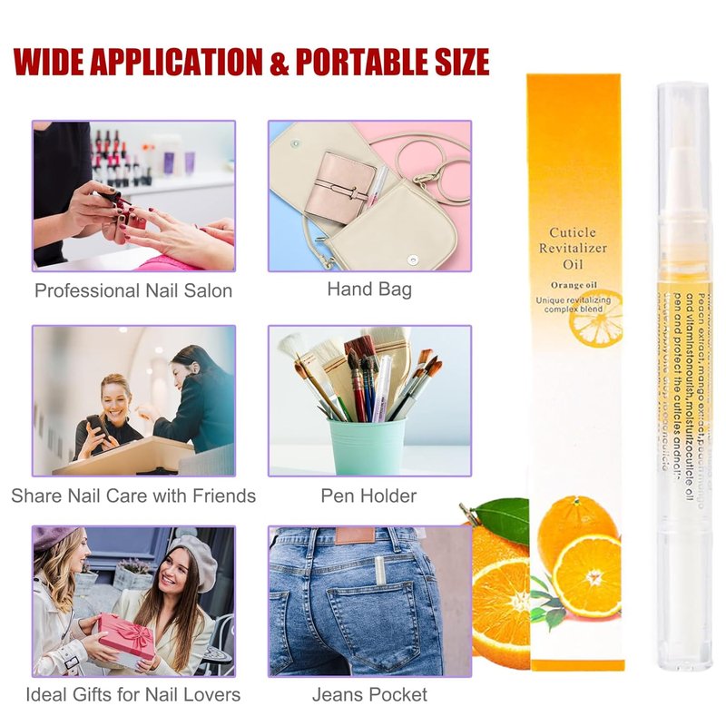 GRUNIL Cuticle Oil Pen - 15 PCS Nail Growth Treatment & Strengthener | Home Nail Care Kit