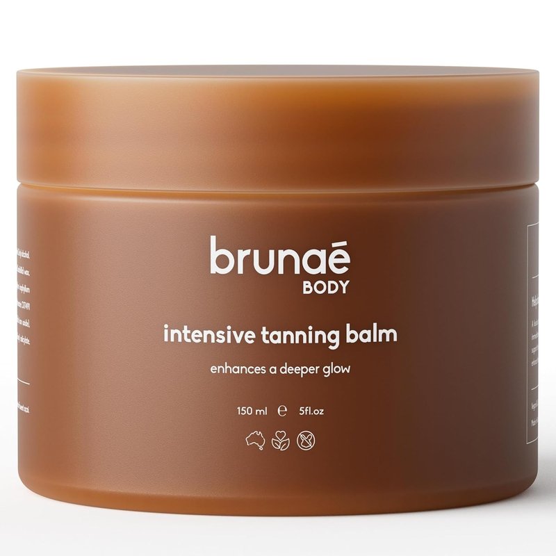 BRUNAE BODY® Intensive Tanning Bed Balm - Natural Tan Accelerator Lotion for Faster, Darker Tan | 100% Vegan, Australian Made