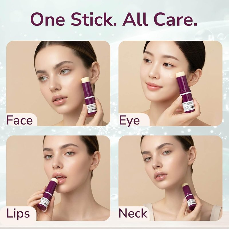 Skiennix Calcium Multi Balm Stick - Firming & Hydrating Collagen Balm for Eye, Face & Neck (2PCS)