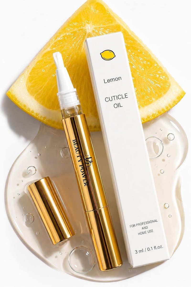 Nail Strengthening Cuticle Pen - Beauty Power Oil with Vitamin A, D, E & Natural Oils | Lemon Scented