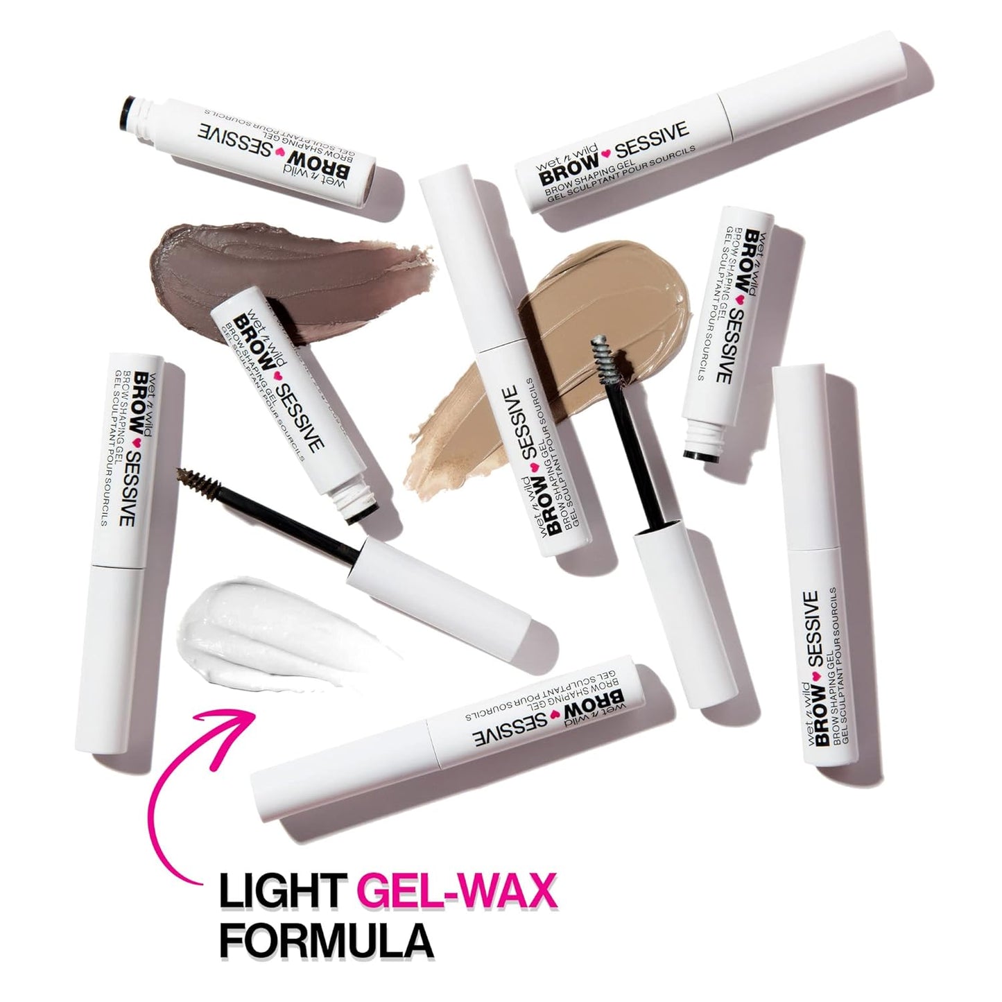 Wet n Wild Brow-Sessive Eyebrow Gel - Long-Lasting Brown Shaping Formula for Perfect Brows