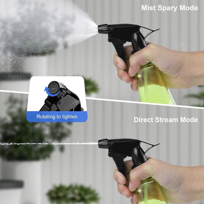 KREMORV Spray Bottles 12oz/350ml Empty Spray Bottles Refillable Mister Bottle with Multicolor for Cleaning, Plants, Hair, Cooking