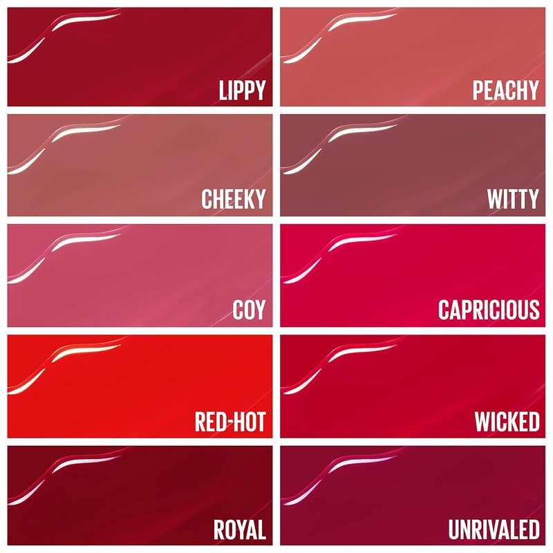 Maybelline Super Stay Vinyl Ink Liquid Lipcolor - Highly Pigmented Deep Wine Red Lipstick | 0.14 fl oz