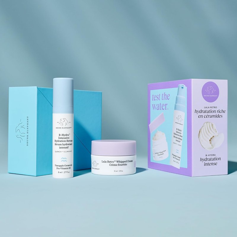 Drunk Elephant Hydrate and Nourish Skincare Kit - Travel Size | Clean, Cruelty-Free, Dermatologist-Tested