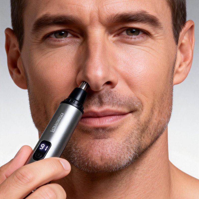 Ear and Nose Hair Trimmer - Portable, Easy-Clean Grooming Tool for Men & Women