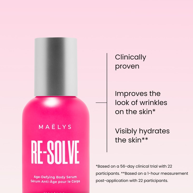 MAËLYS RE-SOLVE Age-Defying Body Serum - Hydrating Body Serum for Crepey Skin with Hyaluronic Acid - Visibly Smooths Aging Skin (3.5 Fl Oz)