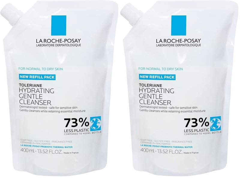 La Roche-Posay Toleriane Hydrating Face Cleanser | Gentle Daily Wash with Niacinamide & Ceramides for Dry to Normal Skin