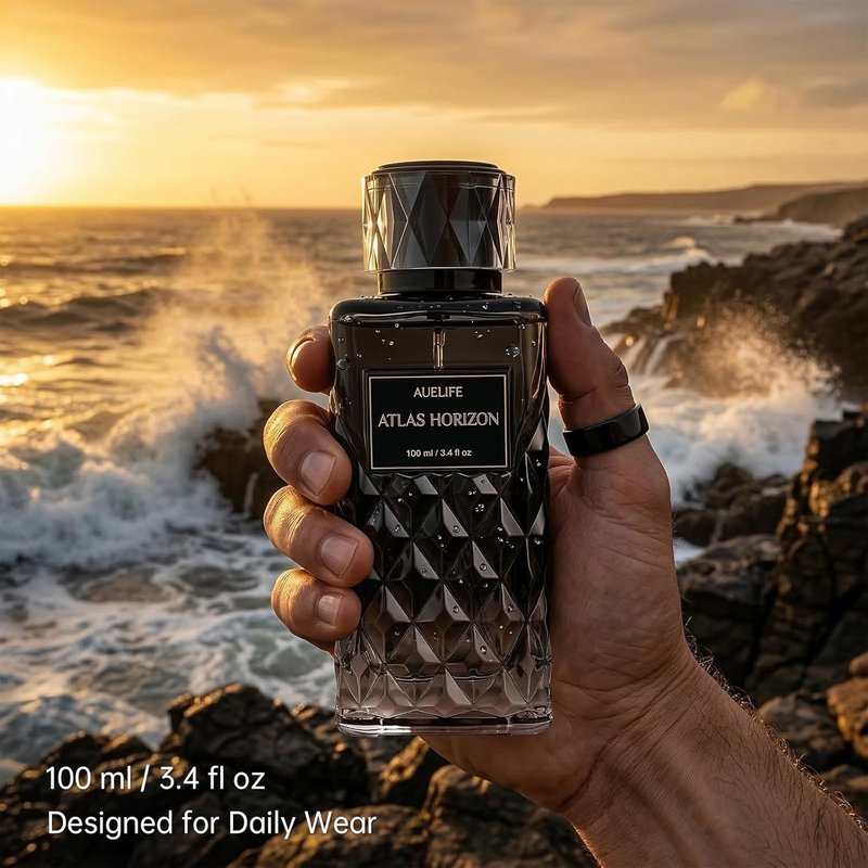 Auelife Cologne for Men - Alcohol-Free Woody Spicy Fragrance | 100ml Daily Wear Perfume