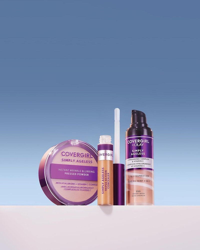 Covergirl Simply Ageless Pressed Powder - Instant Wrinkle Blurring Formula, Translucent, 0.39 Oz.