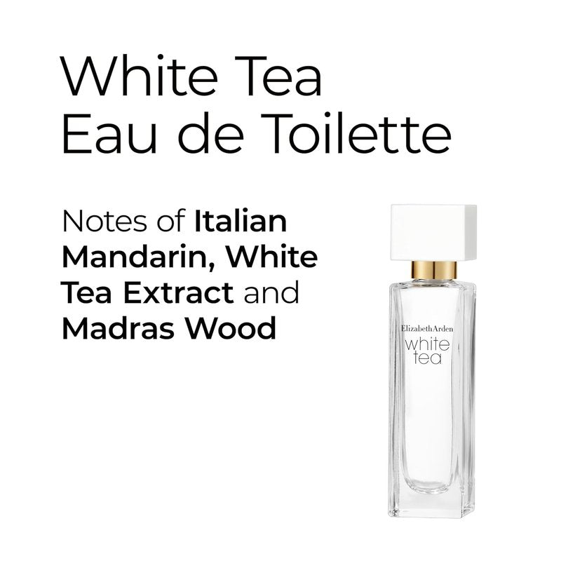 Elizabeth Arden White Tea Women's Perfume Gift Set - 3-Piece Mini Fragrance Discovery Set | Travel Size 0.33 fl. oz Eau de Parfum & Eau de Toilette