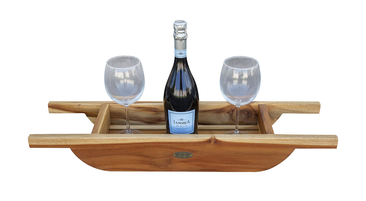 EcoDecors, 29 inch, Bath Tray for Tub, Bath Tub Tray Wood, Bathtub Table, Caddy for Bathtub in Natural Teak