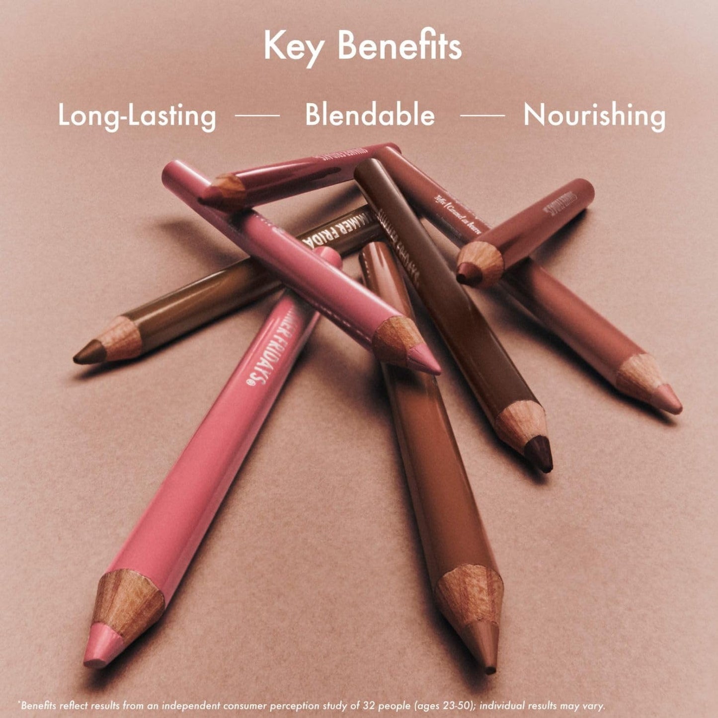 SoftLine Lip Liner Pencil - Creamy, Long-Lasting Matte Formula with Jojoba Oil | Brownie (1.02 g)