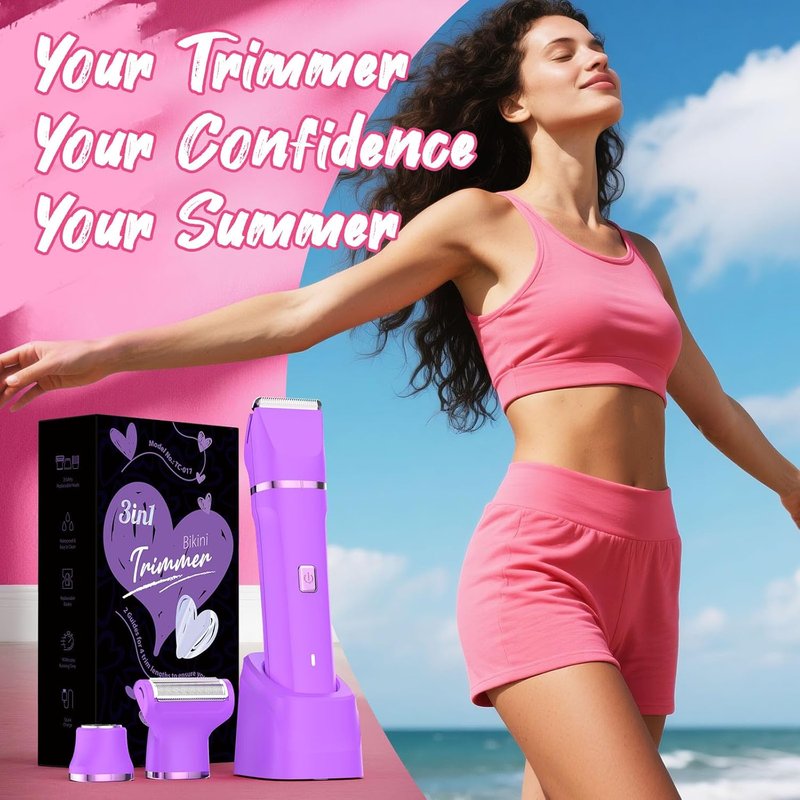 Regine Switzerland Electric Shaver - Cordless Bikini Trimmer for Women, Painless Hair Removal Device, Low Noise, Fast Charging