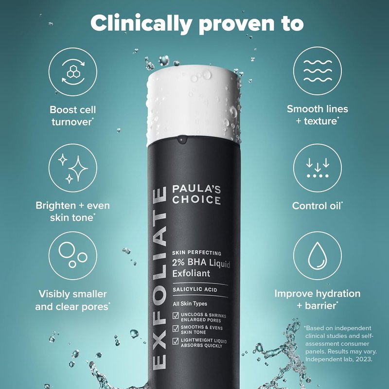 Paula's Choice Skin Perfecting 2% BHA Liquid Exfoliant | Salicylic Acid Facial Exfoliator for Enlarged Pores & RESIST SPF 50 Moisturizer