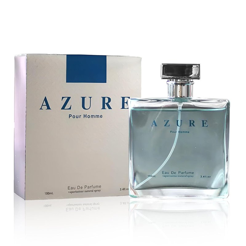 A CENTER Azure Pour Homme Cologne - Eau de Parfum Natural Spray for Men, 3.4 Fl Oz | Daily Wear Fragrance