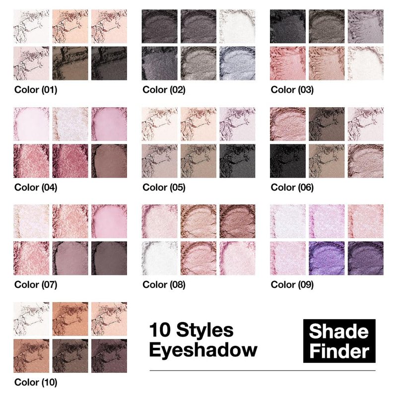 HHLTOH 6 Colors Eyeshadow Palette, Rose Pink Mauve Plum Neutral Matte & Shimmer Eye Shadow for Mature Skin, Highly Pigmented Blendable Waterproof, Easy Everyday Eye Makeup, Vegan & Cruelty-Free, 04