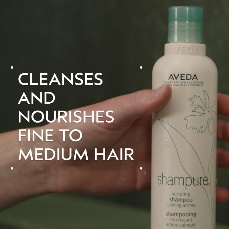 Aveda Shampure Nurturing Shampoo for Fine to Medium Hair | Gently Cleanses and Nourishes Hair | With Abyssinian Oil | Calming Aroma of Lavender & Ylang Ylang |96% Naturally Derived*, 33.8 Fl Oz