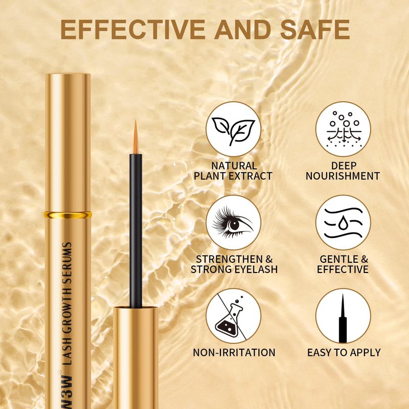 Eyelash Growth Serum - Nourishing Formula for Longer, Fuller Lashes | 4ML Gold