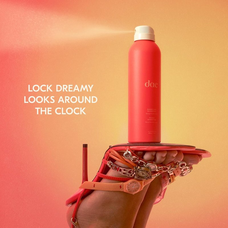DAE Sunsetter Strong Hold Flexible Hairspray - Citrus Scent, 7 Oz. for All-Day Style