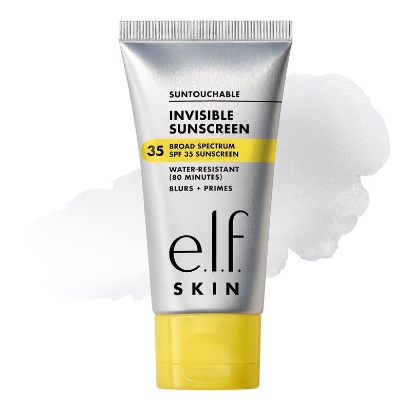 e.l.f. SKIN Suntouchable Invisible SPF 35 Sunscreen - Lightweight Gel for Daily Use | Vegan & Cruelty-Free