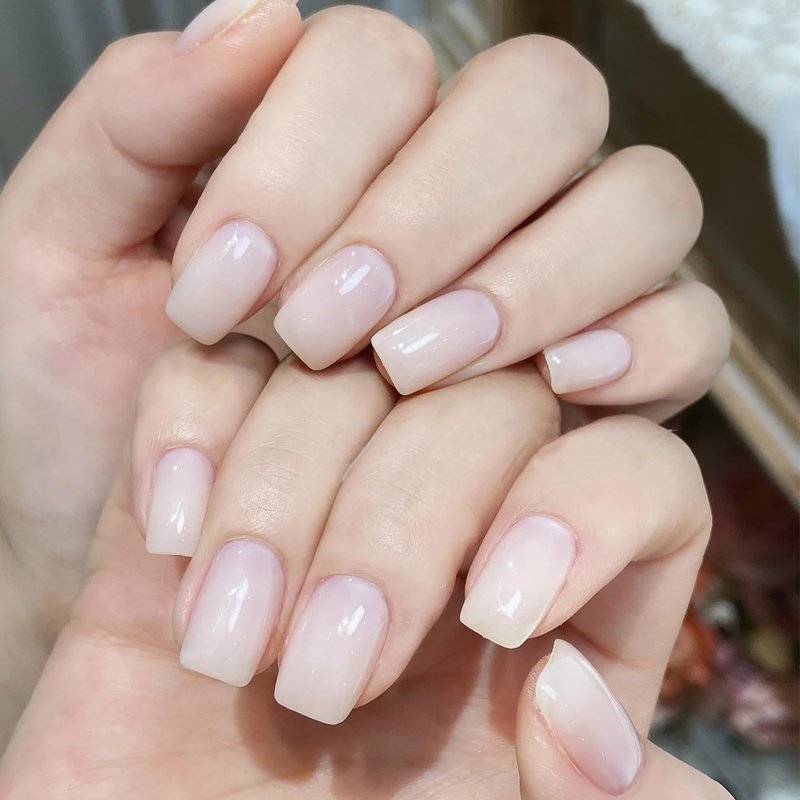COSMOO 12ML Milky White Quick Dry Nail Polish, Jelly White Nail Lacquer for Nail Art Varnish