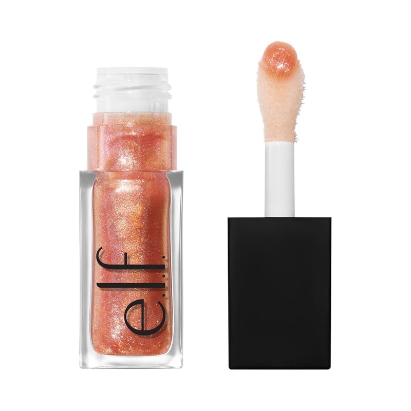e.l.f. Glow Reviver Plumping Lip Oil - Tinted Lip Plumper for High-Shine, Plump Finish | Vegan & Cruelty-Free, Apricot Feelings