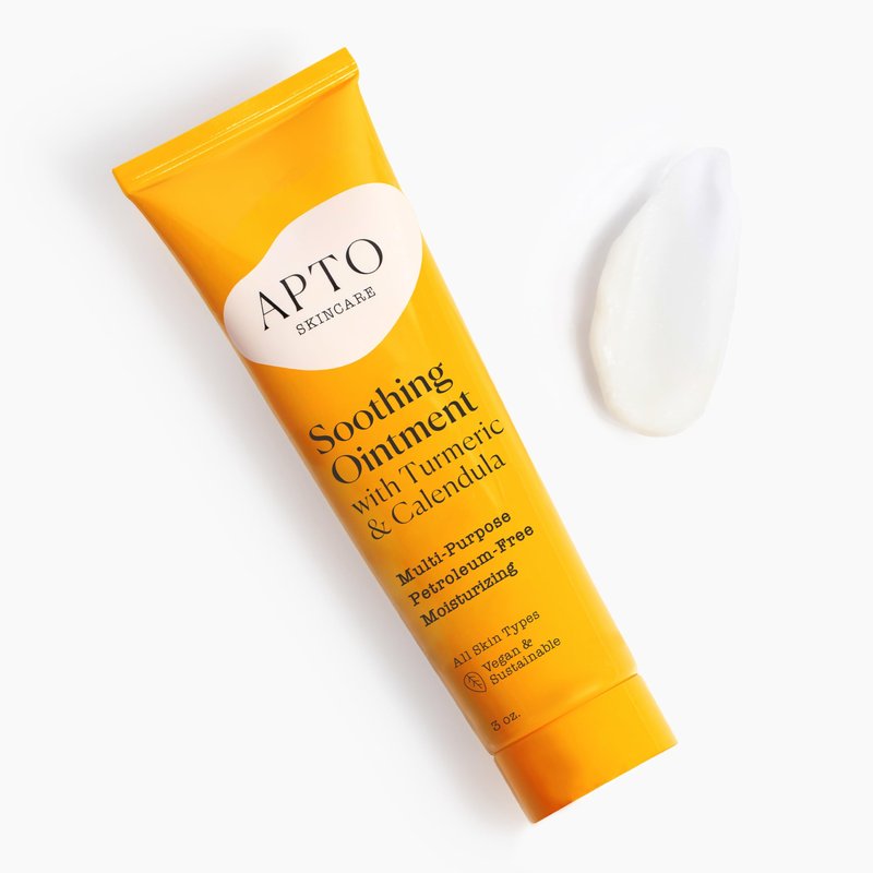APTO Soothing Ointment w/Turmeric & Calendula: Ultra-Moisturizing Barrier Cream for Dry, Chapped Skin on Your Body, Face, or Lips, 3 oz.