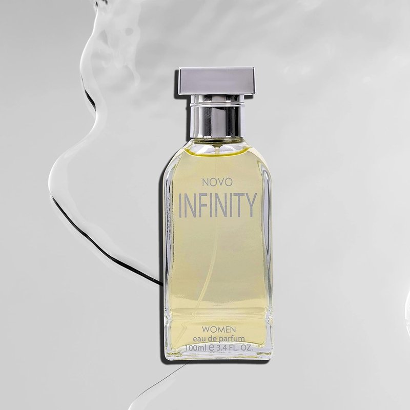 NovoGlow Infinity Eau De Parfum Spray for Women - 3.4 Fl Oz | Refreshing Citrus Floral & Musk Fragrance