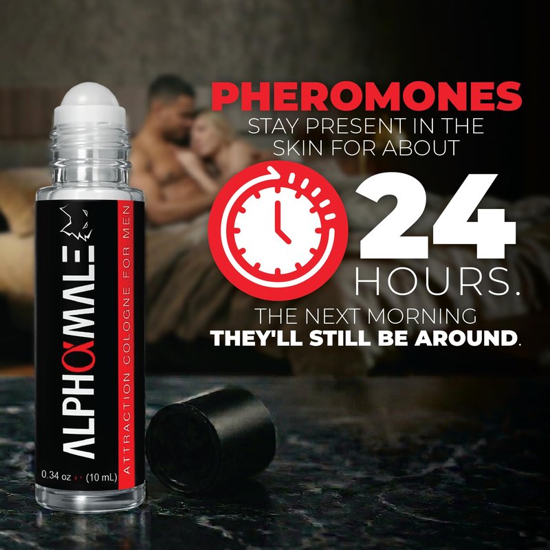 AlphaMale Pheromone Infused Cologne for Men to Attract Women - Masculine Allure in a Roll-on Bottle - 10ml