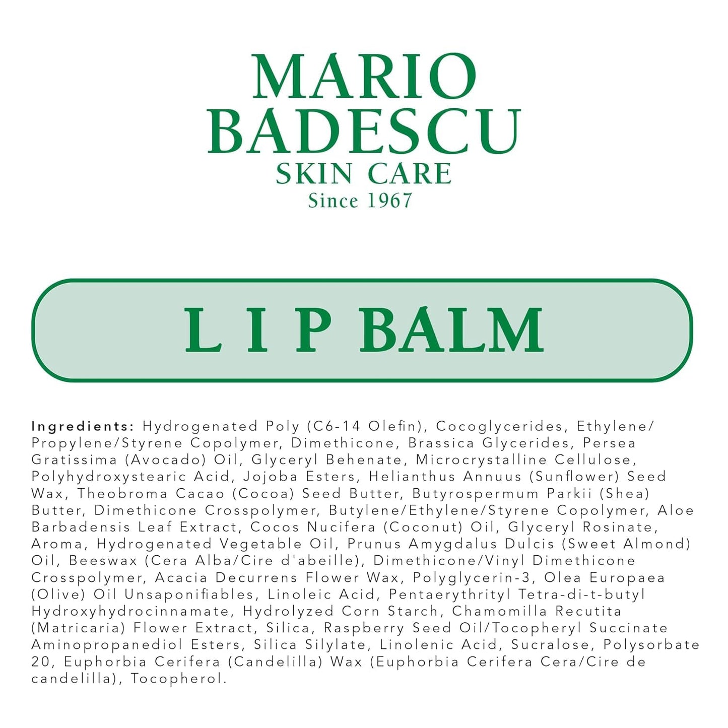 Mario Badescu Moisturizing Original Lip Balm for Dry Cracked Lips, Infused with Coconut Oil and Shea Butter, Ultra-Nourishing Lip Care Moisturizer for Soft, Smooth and Supple Lips, 3 Pack