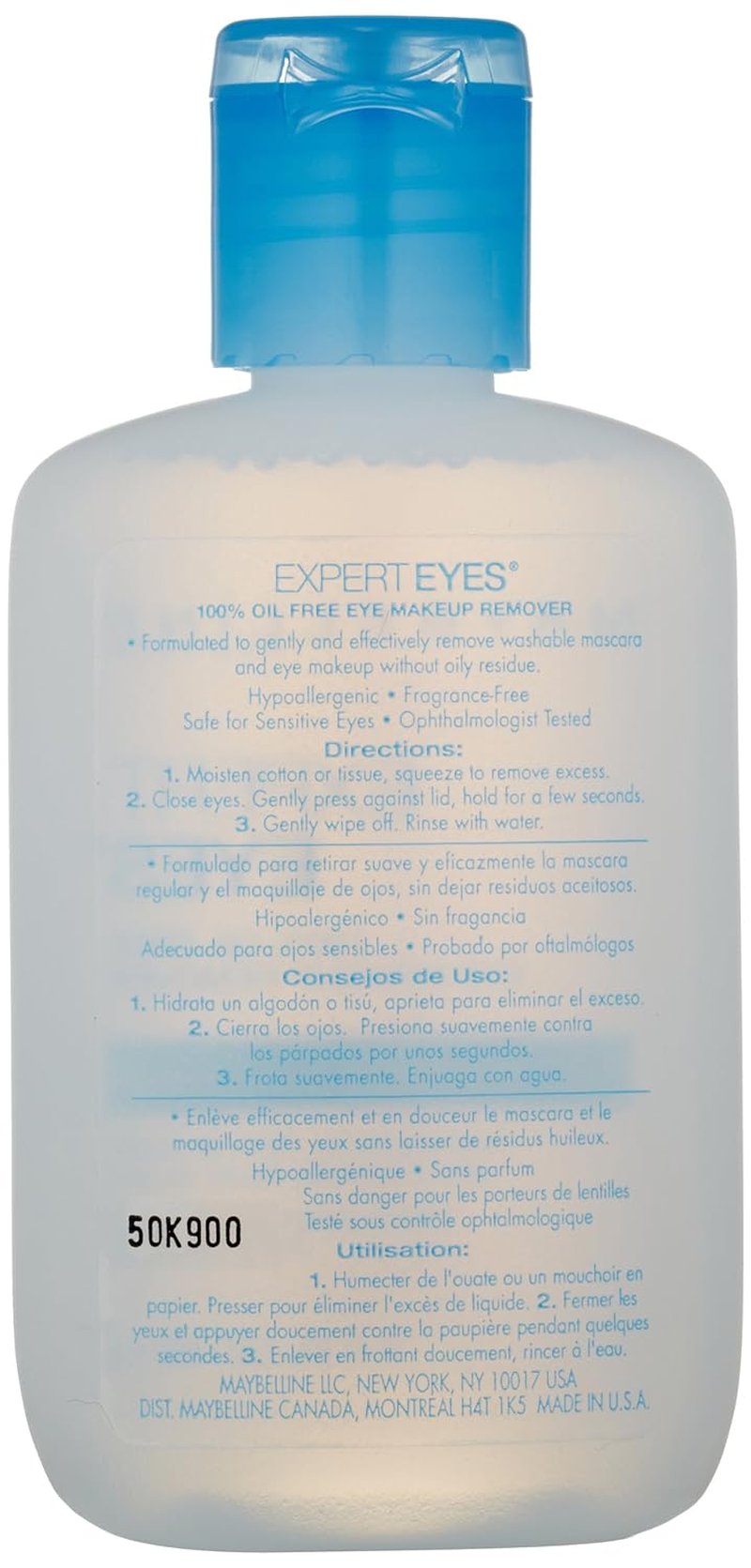 Maybelline Expert Eyes Oil-Free Eye Makeup Remover - Gentle Formula for Washable Makeup | 2.3 fl. oz.