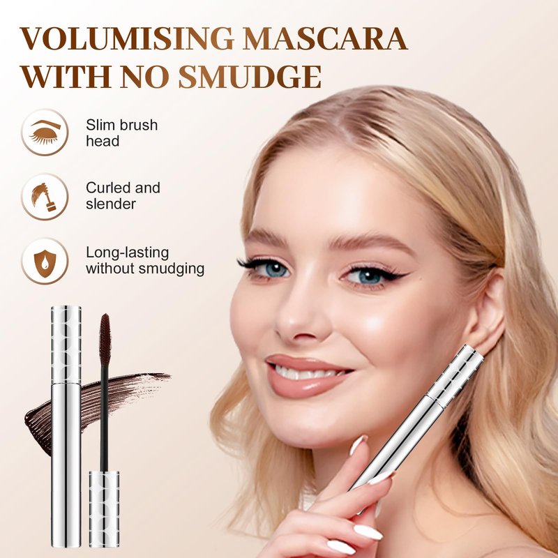 LECDOA Mascara for Older Women 60 Plus, Thicking, Incredible Length in 2 Coats, Non Clumping Waterproof Long Wear for Eyes (Black)