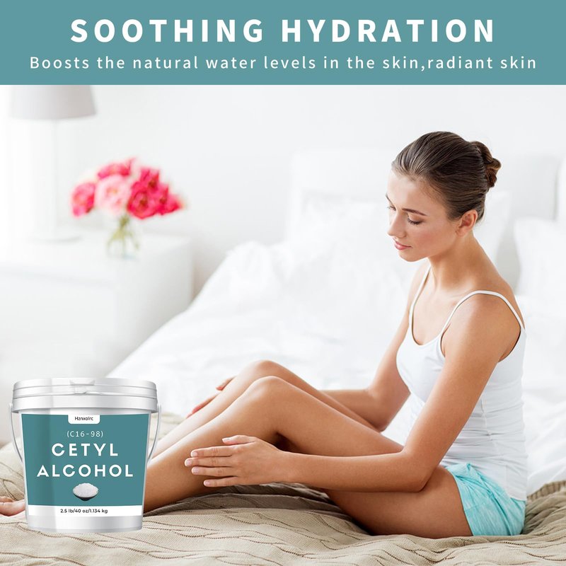 2.5 lb Cetyl Alcohol for Making Lotions, Premium Cetyl Alcohol Granules, Smooth and Emollient, Fresh and Pleasant, Suitable for Making Conditioners, Scrubs, Creams and More