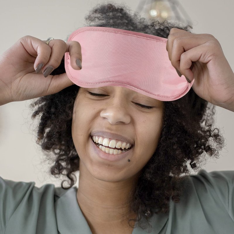 GLEAVI Pink Eye Masks Bulk :16Pcs Night Eye Mask Disposable Blindfolds Eye Cover Comfortable Sleep Masks for Travel Use Eye Blindfold Sleep Masks for Women