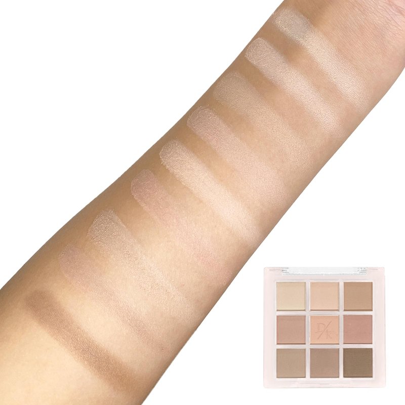 Okerker 9Colors Matte Eyeshadow Palette, Pink Brown Nude Eye Shadow Pallet, Natural Blendable Eye Makeup
