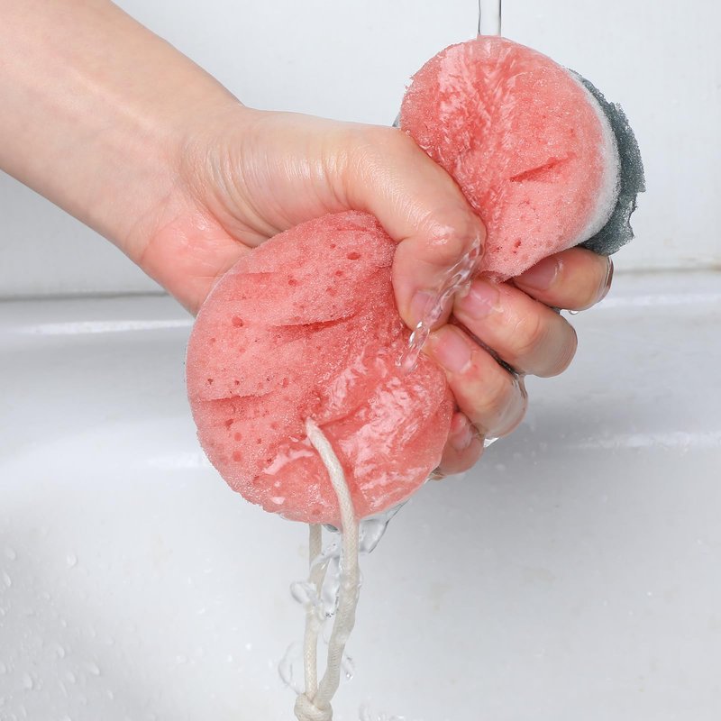 DOPENSPI 2 Pcs Soft Large Bath Sponges, 3 Layer Exfoliating Body Loofah Sponge for Shower Sponge for Women Men Bath Accessories