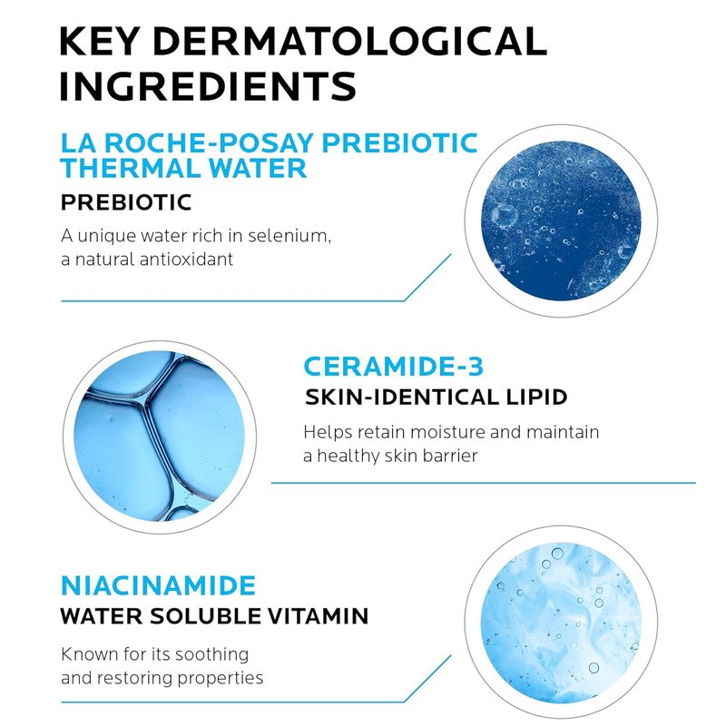 La Roche-Posay Toleriane Hydrating Face Cleanser - Gentle Daily Wash With Niacinamide & Ceramides | For Dry to Normal Sensitive Skin