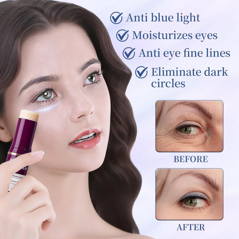 scrlous 2PCS Calcium Multi Balm, Calcium Volume Multi Balm, Korean Collagen Moisturing Stick, Wrinkle Core Stick, Moisturizing Cream, Hydrating, Firming Skin, Suitable for Eyes, Neck, Face