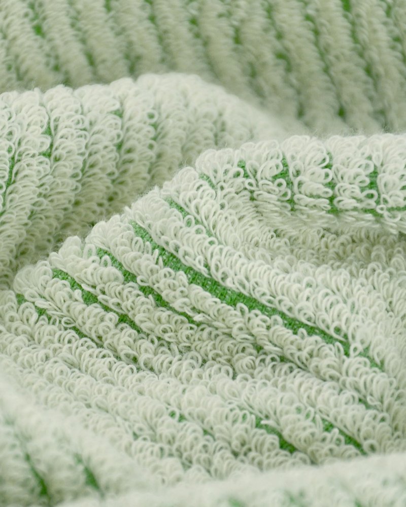 Cleanbear Green Hand Towels for Bathroom, 4 Pack Cotton Towels with Jacquard Weave Deign for Both Decoration and Daily Usage, 28 x 13 Inches