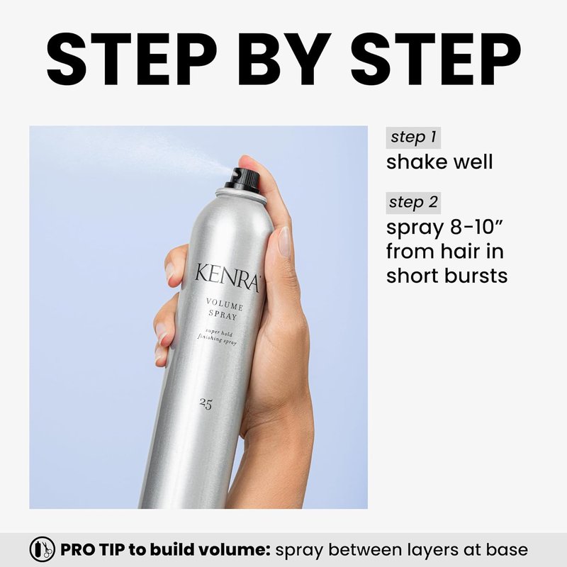 Kenra Professional Volume Spray 25 - Super Hold Finishing Hairspray | Flake-Free & Fast-Drying | All Hair Types