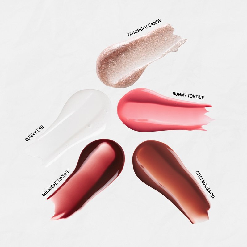 Sacheu Lip Elixir Nourishing and Hydrating Lipgloss — Moisturizing Plumping Lip Gloss Enriched with Collagen, Non-Sticky Lip Color Smooth High-Shine Finish, Vegan & Cruelty-Free, Bunny Tongue (Pink)