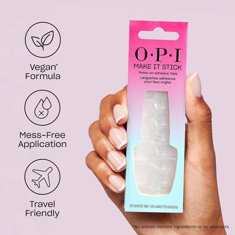 OPI Nail Adhesive Glue & Press-On Tabs - Long-Lasting, Fast Drying | Up to 14 Days Wear
